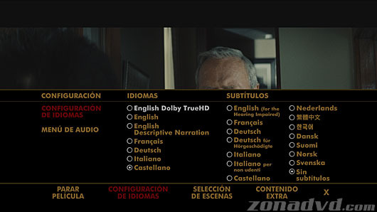 menú Gran Torino Blu-ray - 2
