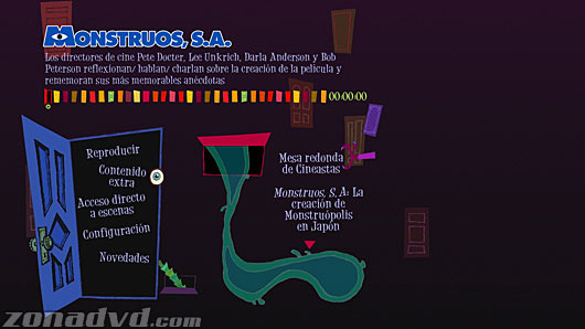 menú Monstruos S.A. Blu-ray - 2