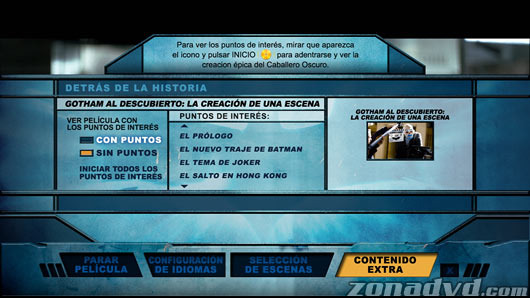 menú El Caballero Oscuro - Edición Limitada con Bat-Pod Blu-ray - 4