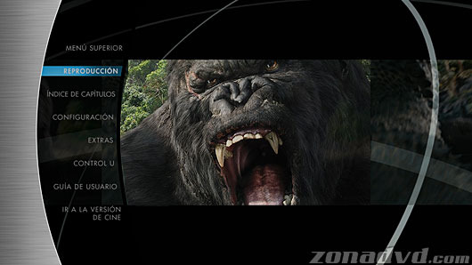 menú King Kong Blu-ray - 2