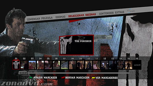 menú The Punisher (El Castigador) Blu-ray - 4