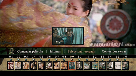 menú La Casa de las Dagas Voladoras Blu-ray - 4