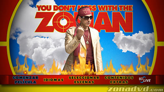 menú Zohan Licencia Para Peinar Blu-ray - 1