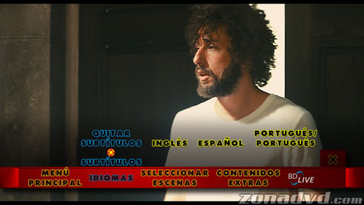 menú Zohan Licencia Para Peinar Blu-ray - 4