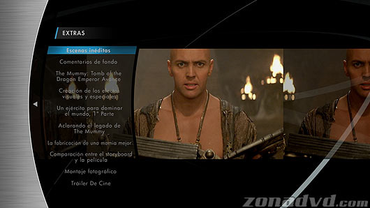 menú La Momia Blu-ray - 4