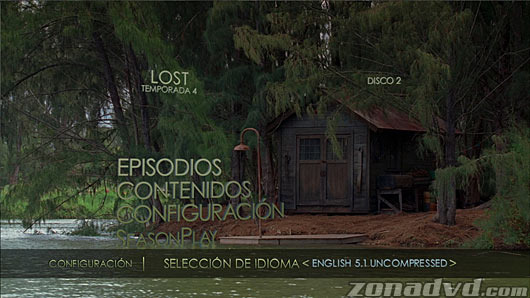 menú Perdidos (Lost) - Cuarta Temporada Blu-ray - 5