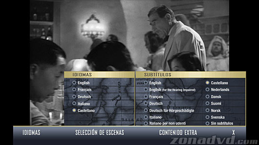 menú Casablanca Blu-ray - 2