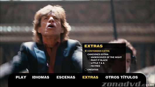 menú Rolling Stones, Shine a Light Blu-ray - 5