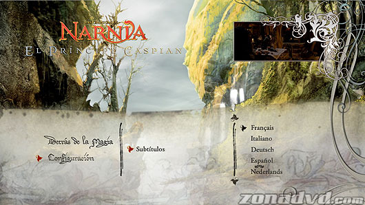 menú Las Crónicas de Narnia: El Príncipe Caspian Blu-ray - 8