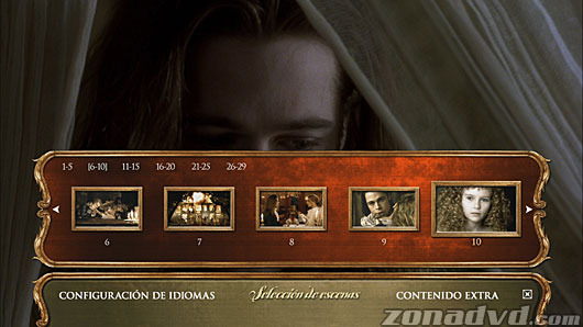 menú Entrevista con el Vampiro Blu-ray - 3