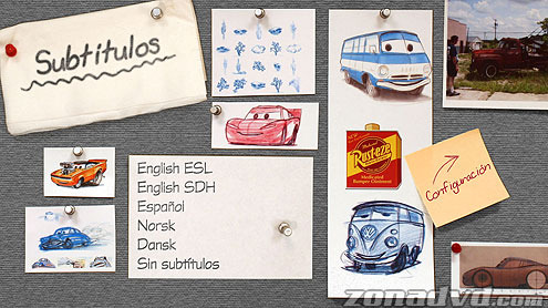 menú Cars Blu-ray - 4