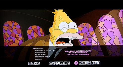 menú Los Simpson, La Película Blu-ray - 4