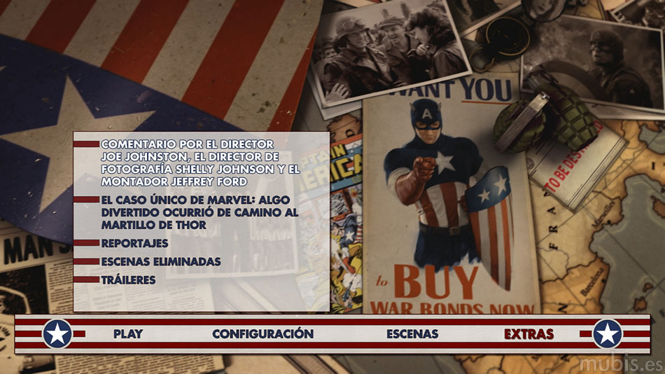 menú Capitán América: El Primer Vengador Blu-ray - 4