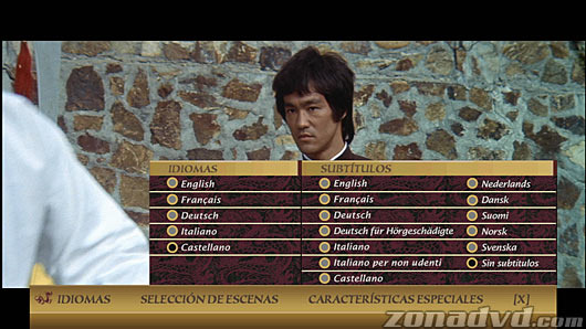 menú Operación Dragón Blu-ray - 2