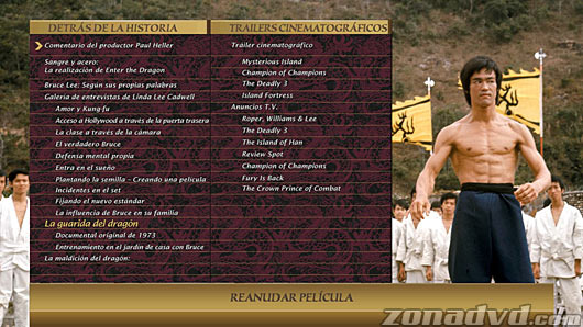 menú Operación Dragón Blu-ray - 4