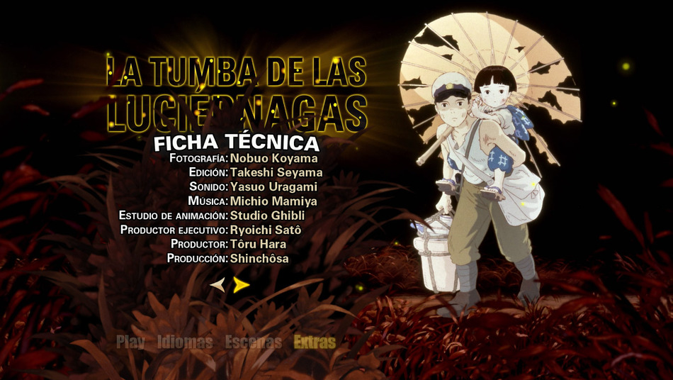 menú La Tumba de las Luciérnagas Blu-ray - 7