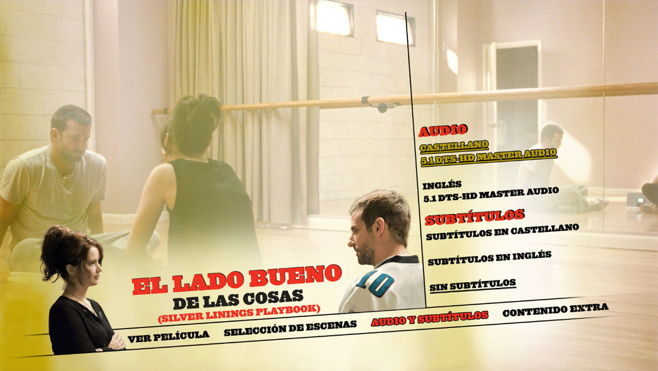 menú El Lado Bueno de las Cosas Blu-ray - 4