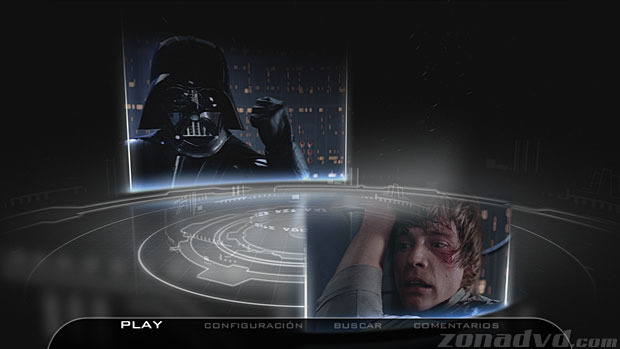 menú Star Wars - Trilogía Clásica Blu-ray - 1