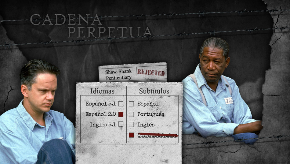 menú Cadena Perpetua - Edición Definitiva Blu-ray - 2