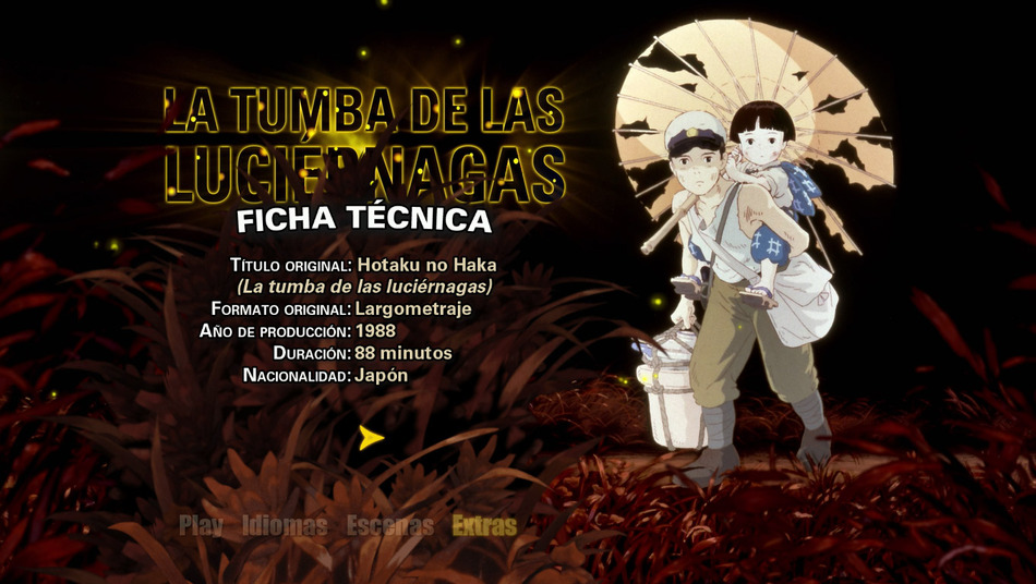 menú La Tumba de las Luciérnagas - Edición Coleccionista Blu-ray - 5