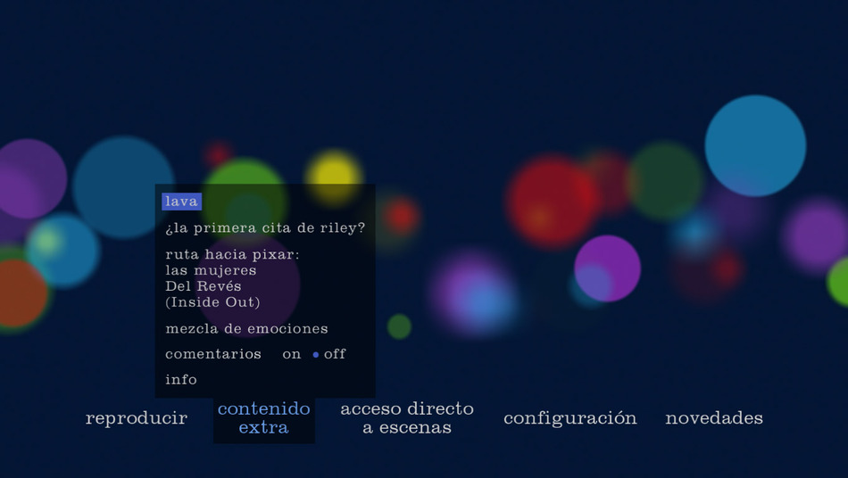 menú Del Revés (Inside Out) Blu-ray - 2