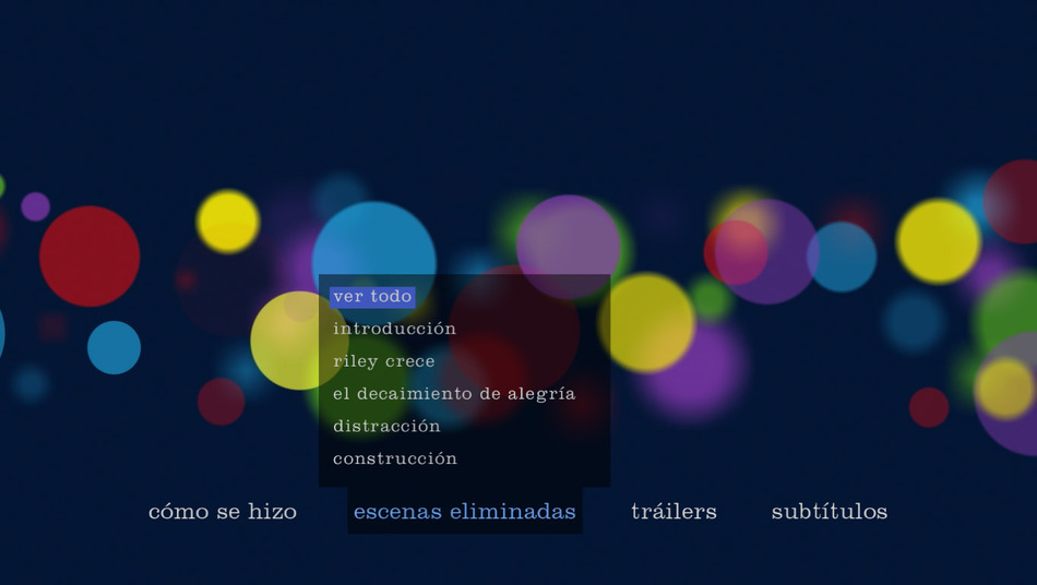menú Del Revés (Inside Out) Blu-ray - 8