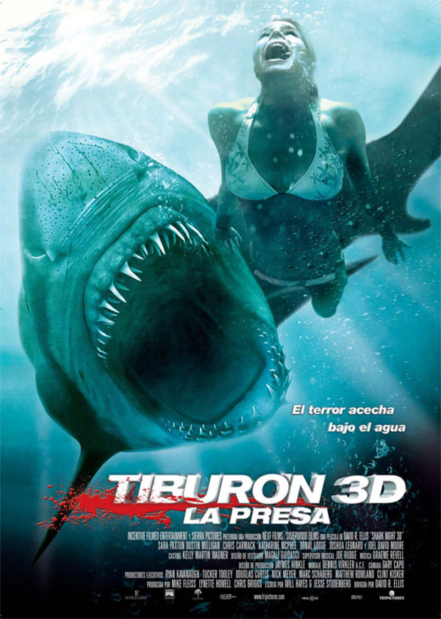 Póster de la película Tiburón 3D, La Presa