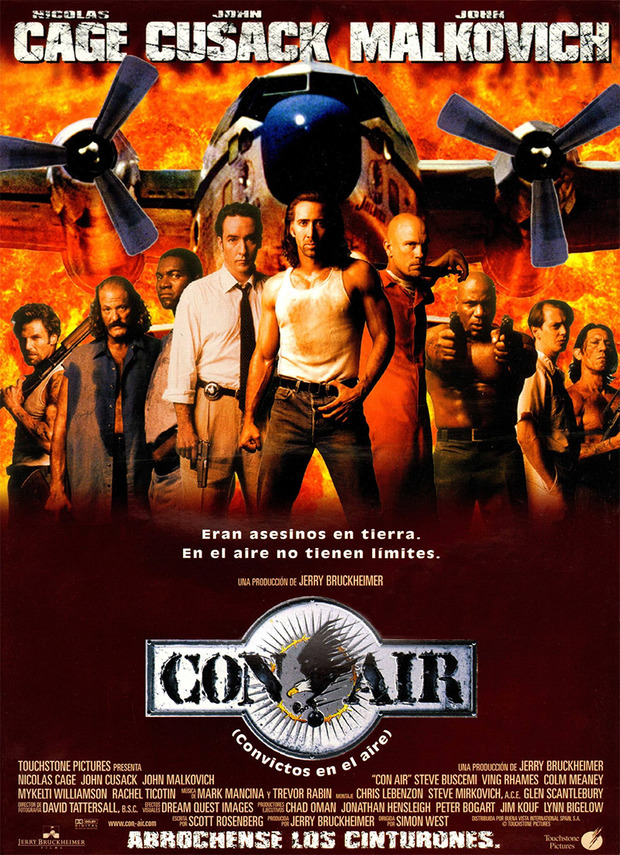 Póster de la película Con Air (Convictos en el Aire)