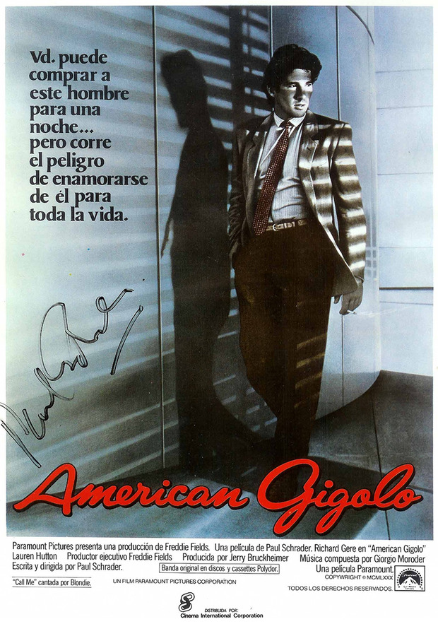 Póster de la película American Gigolo