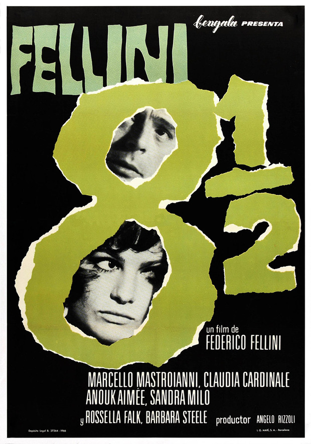 Póster de la película Fellini, ocho y medio (8½)