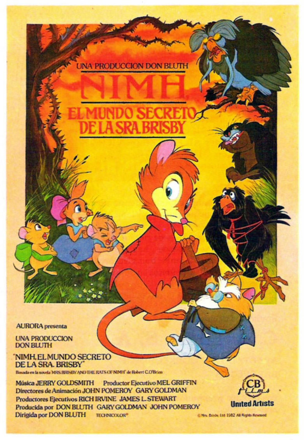 Póster de la película Nimh, El Mundo Secreto de la Señora Brisby