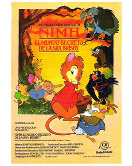 Película Nimh, El Mundo Secreto de la Señora Brisby