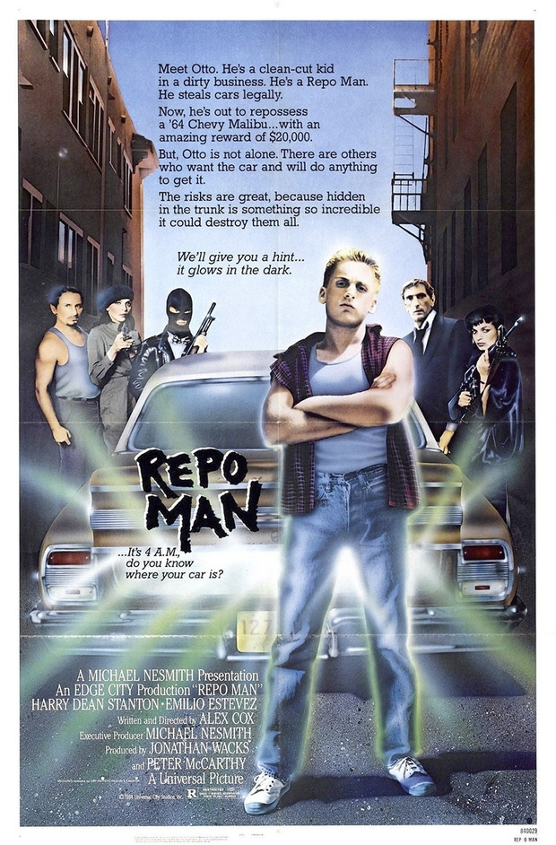 Póster de la película Repo Man (El Recuperador)