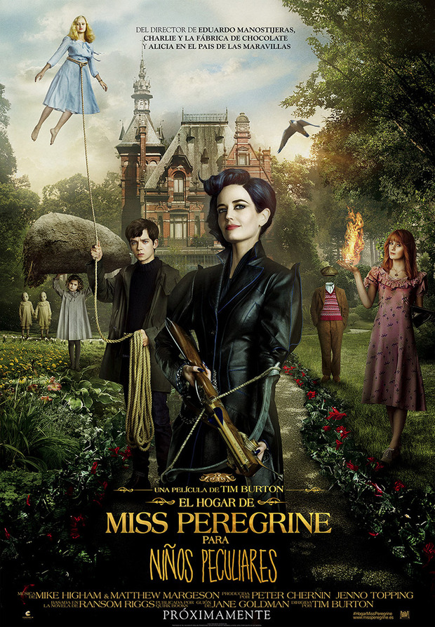 Póster de la película El Hogar de Miss Peregrine para Niños Peculiares