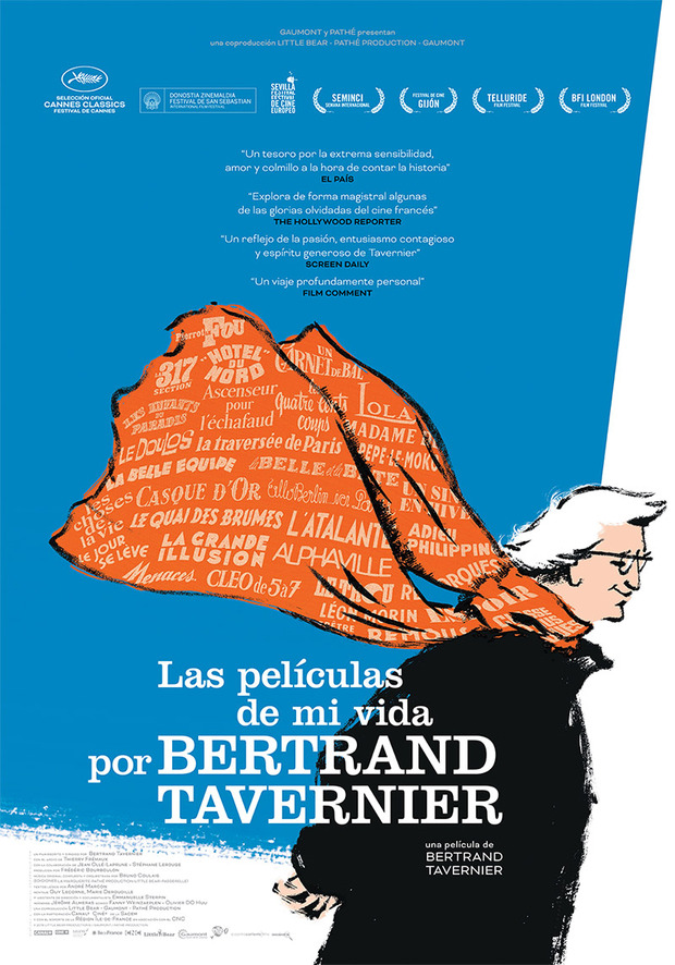 Póster de la película Las Películas de mi Vida, por Bertrand Tavernier