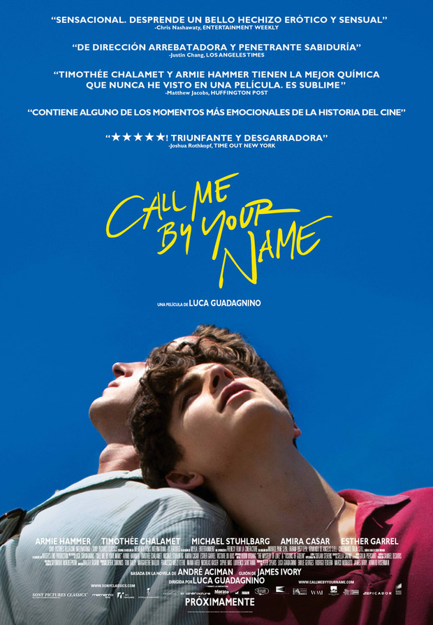 Póster de la película Call Me by Your Name