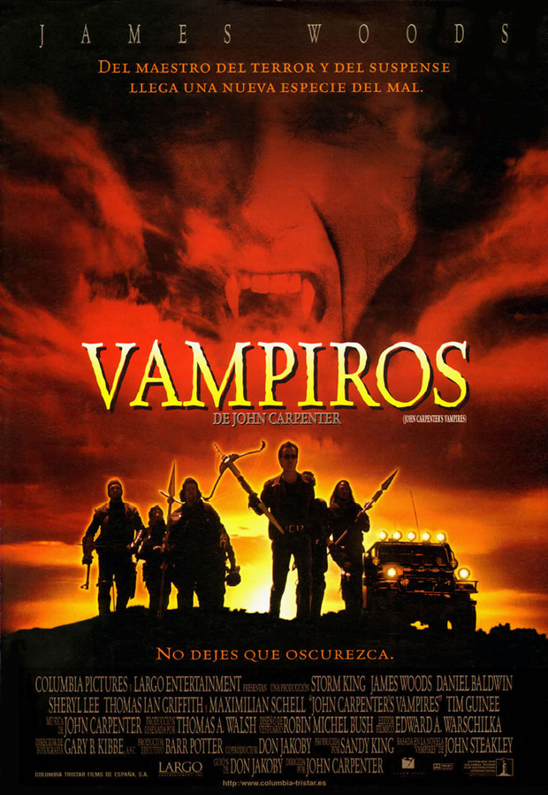 Póster de la película Vampiros de John Carpenter