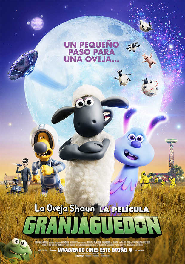 Póster de la película La Oveja Shaun. La Película: Granjaguedon