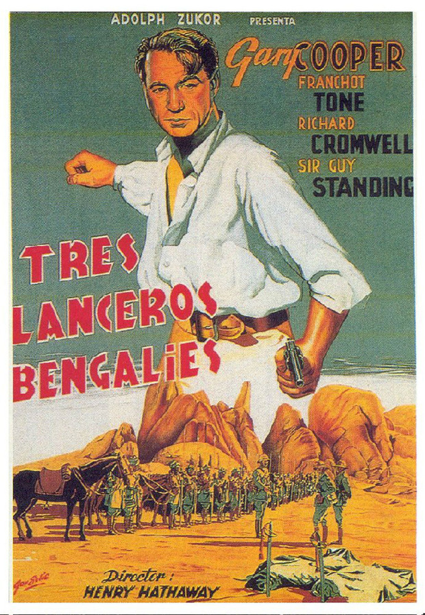 Póster de la película Tres Lanceros Bengalíes