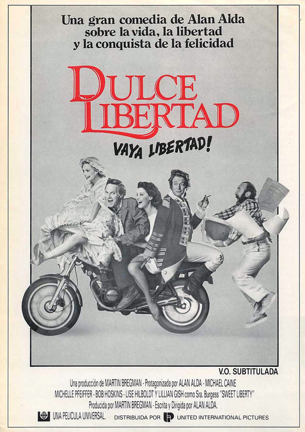 Póster de la película Sweet Liberty (Dulce Libertad)