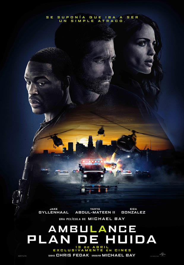 Póster de la película Ambulance. Plan de Huida