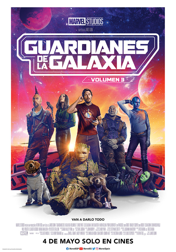 Póster de la película Guardianes de la Galaxia Volumen 3