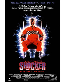 Película Shocker, 100.000 Voltios de Terror