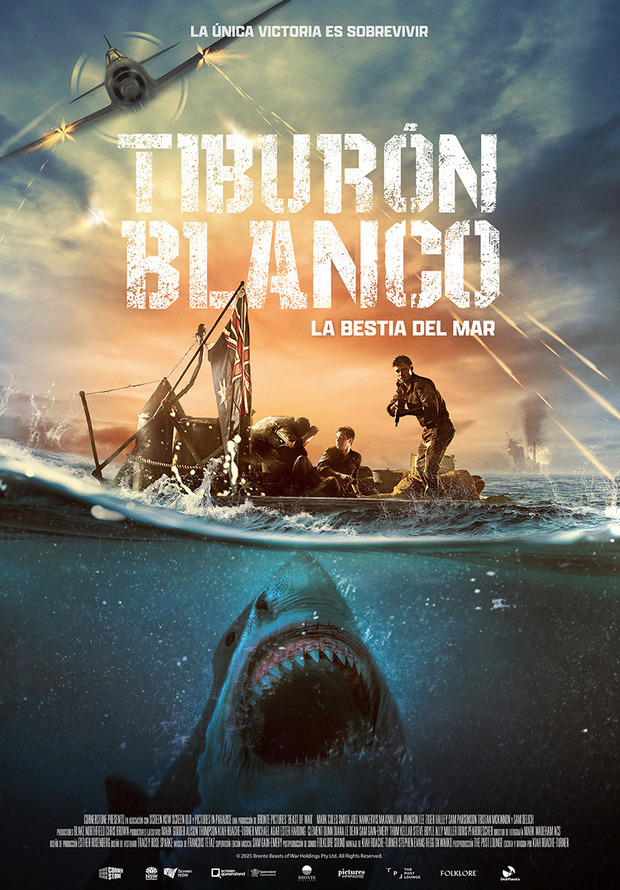 Póster de la película Tiburón Blanco. La Bestia del Mar