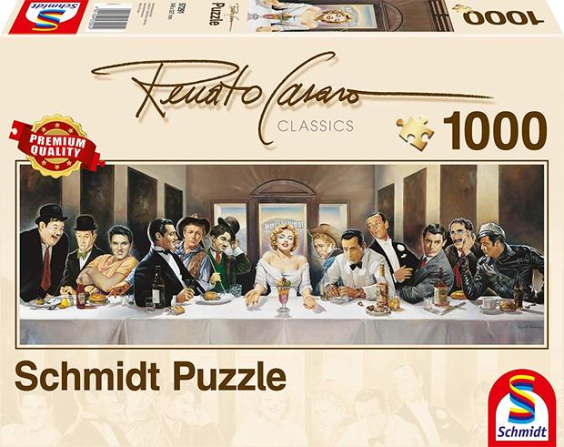 Puzzle de "La Última Cena" con personajes del Cine clásico (1000 piezas)