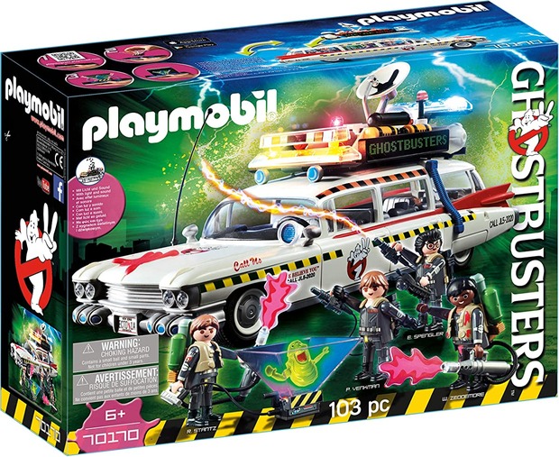 Playmobil Coche Ghostbusters Ecto-1A con luces y sonidos (Cazafantasmas II) (70170)