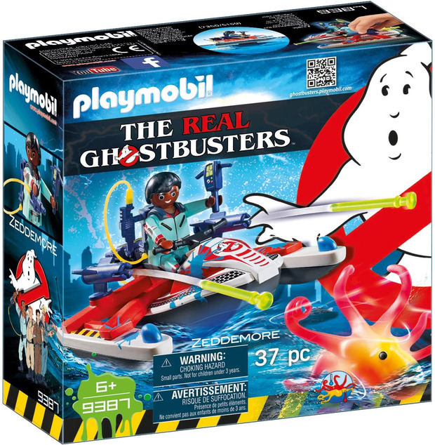 Playmobil de Winston Zeddemore con moto de agua de Ghostbusters (Cazafantasmas)
