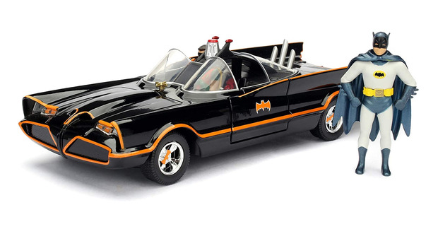 Réplica 1:24 del Batmóvil de la serie clásica de 1966 de Batman (20 cm)