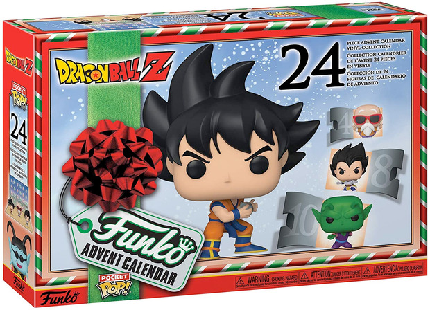 Calendario de Adviento de Dragon Ball Z con 24 figuras Funko pequeñas