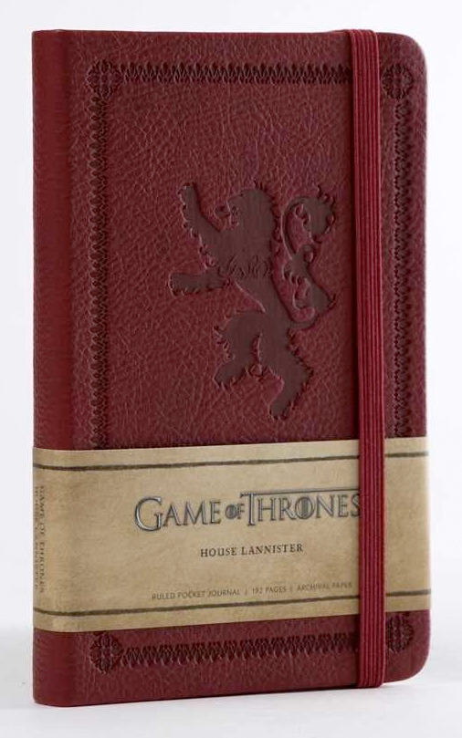  Cuaderno de notas de la casa Lannister de Juego de Tronos (inglés)